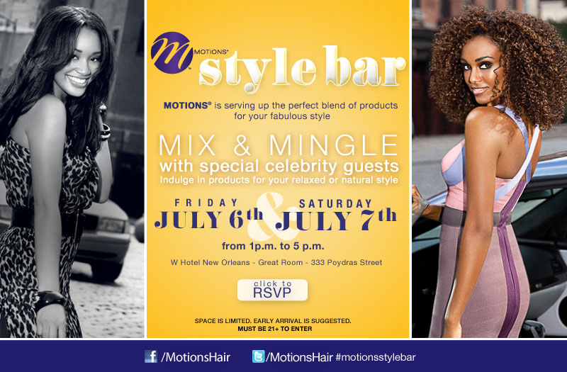 Mix & mingle with Motions, Celebrity Stylists and Special Guests at the Style Bar During Essence Music Fest 2012